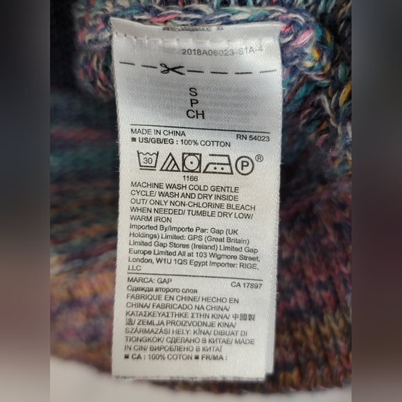 GAP Multicolor Knit Sweater Size S - Picture 7 of 7